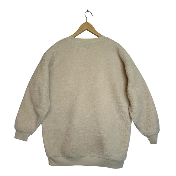 EDDIE BAUER We Wander Cream Fleece Pullover Size Medium - Picture 6 of 14